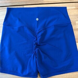 CRZ YOGA Women's Royal Blue Bike Shorts